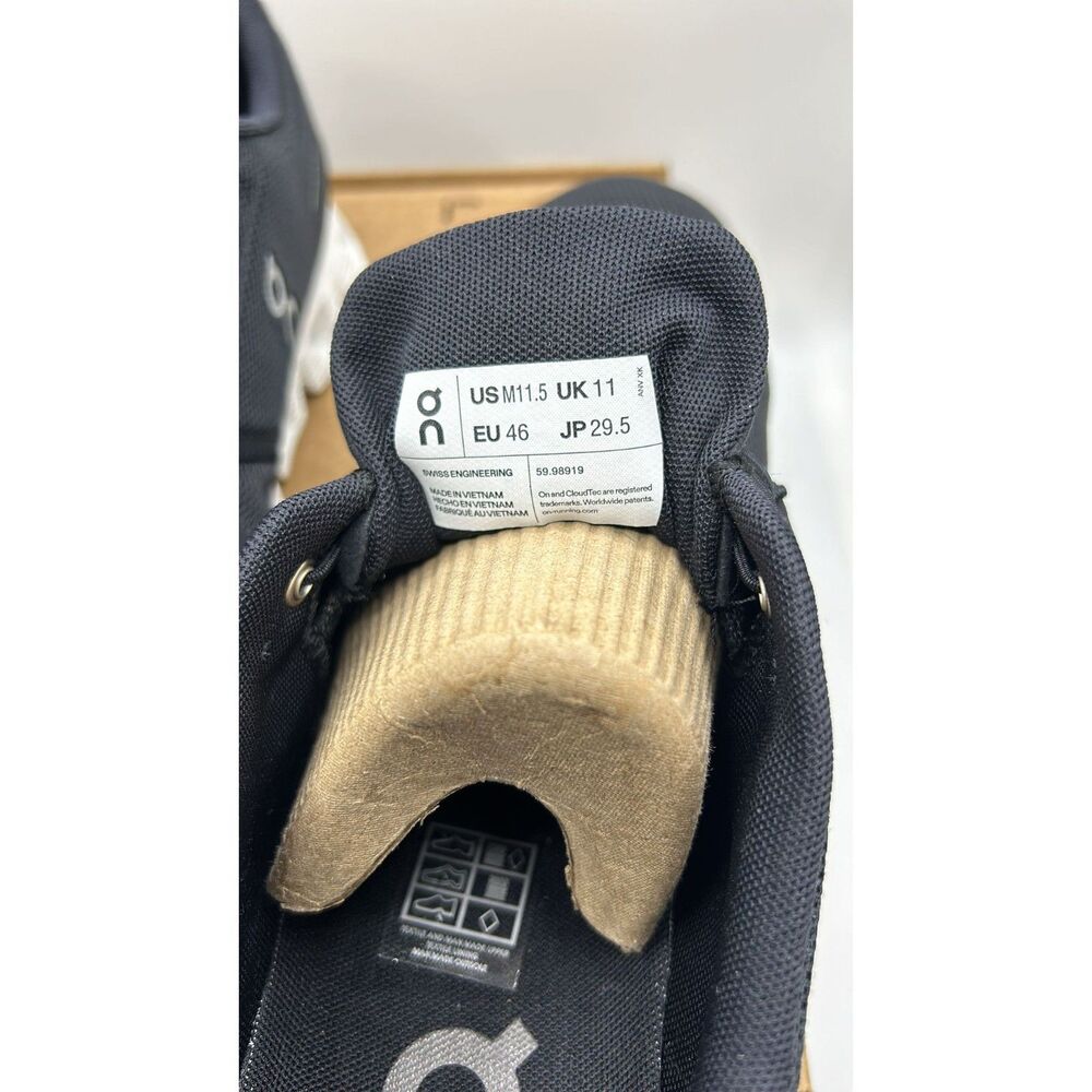 On Men's Cloud 5 Sneakers, Black/White, 11.5 Medium US - Picture 7 of 9
